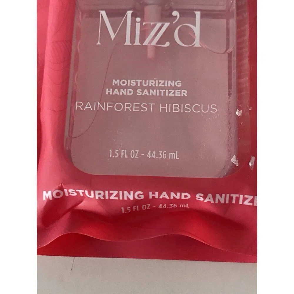 Mizzz’d Scented Hand Sanitizer Spray 1.5 Fl Oz‎ Rainforest Hibiscus Moisturizing